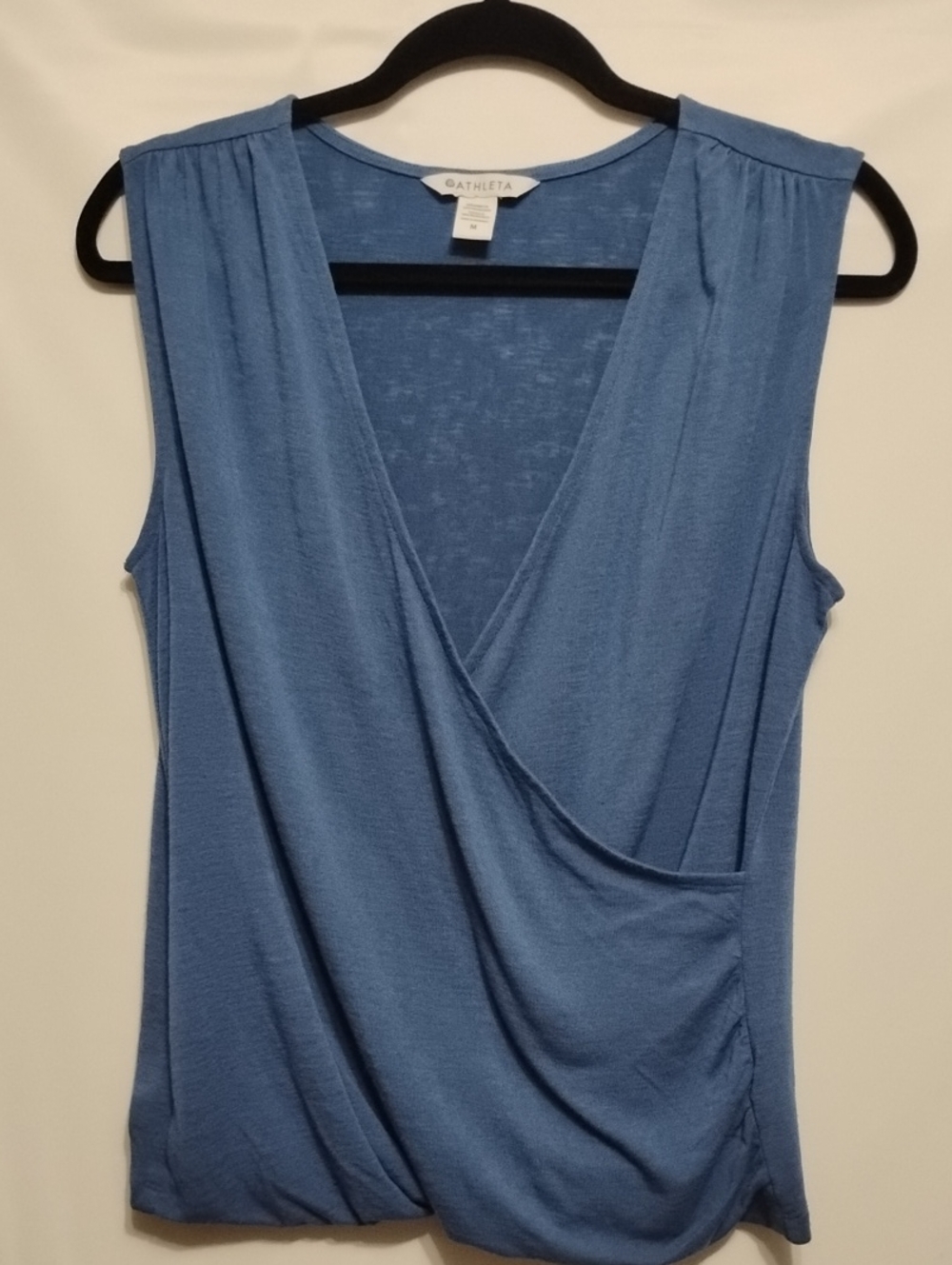 Athleta Slate Blue Wrap-Style Sleeveless Camisole